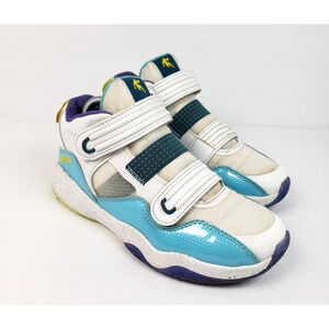 AND1 Mid Boys Size 4Y White Blue Purple Basketball Sneaker Shoes